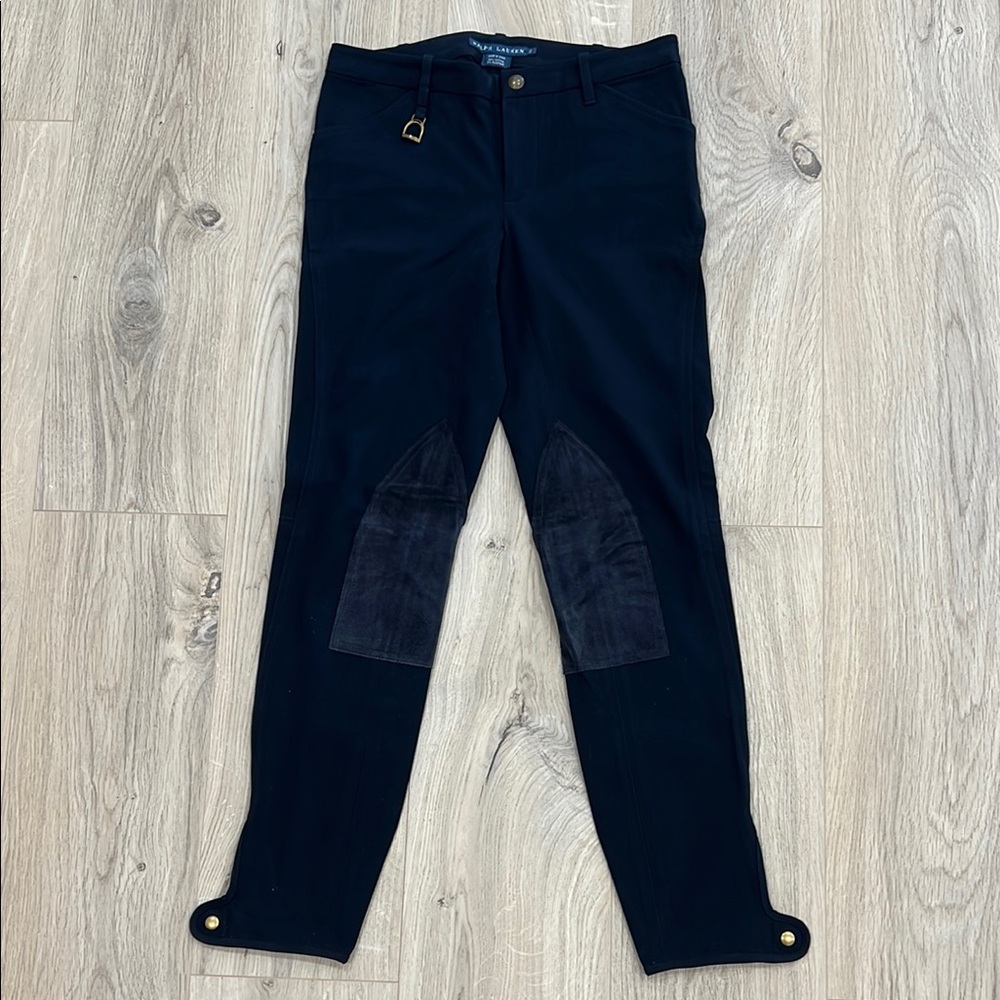 Black Riding Pants with Knee Patches